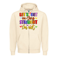 Sandshell celebrate pride with colorful text Zipper Hoodie - LillyAllenDesigns