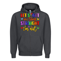 Celebrate Pride With Colorful Text Zipper Hoodie | Teevron