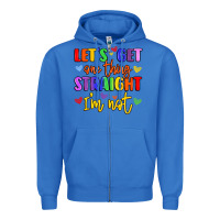 True Royal celebrate pride with colorful text Zipper Hoodie - LillyAllenDesigns
