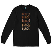Black black history melanin malia Long Sleeve Tee - MaliasSmallBusiness