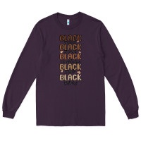 Plum black history melanin malia Long Sleeve Tee - MaliasSmallBusiness