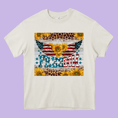Freedom 4th Of July Heavy Core Tee Designed By Barkaloodesign