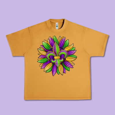 Mardi Gras Carnival Sunflower Urban Heavy Tee Designed By Jasminsmagicworld