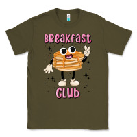 Army Green breakfast club Classic Tee - MaliasSmallBusiness
