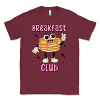 Burgundy breakfast club Classic Tee - MaliasSmallBusiness