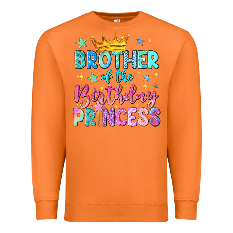Brother Of The Birthday Princess Premium Sweatshirt by NancyCooperArtShop | Teevron