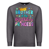 Charcoal Heather brother of the birthday princess Premium Sweatshirt - NancyCooperArtShop