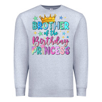 Heather Grey brother of the birthday princess Premium Sweatshirt - NancyCooperArtShop