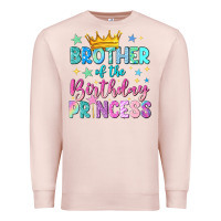 Pale Pink brother of the birthday princess Premium Sweatshirt - NancyCooperArtShop