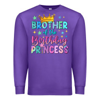 Purple brother of the birthday princess Premium Sweatshirt - NancyCooperArtShop