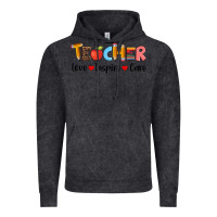 Vintage Black teacher love inspıre care wıth  and pen Vintage Hoodie - Artiststas