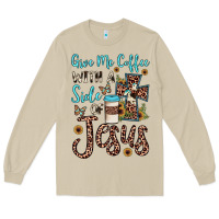 Mushroom give me coffee with a side of jesus Long Sleeve Tee - JahusDesignShop