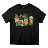 Black highly caffeinated coffee cups Heavy Core Tee - Zillion Design Studio