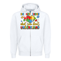 White puzzle heart inclusivity message Zipper Hoodie - LillyAllenDesigns