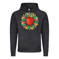 Vintage Black teacher apple and sunflower with leopard and tooled leather Vintage Hoodie - Artiststas