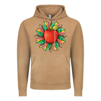 Vintage Camel teacher apple and sunflower with leopard and tooled leather Vintage Hoodie - Artiststas