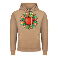 Vintage Coffee teacher apple and sunflower with leopard and tooled leather Vintage Hoodie - Artiststas