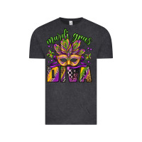 Vintage Black mardi gras diva Vintage Tee - Jasminsmagicworld