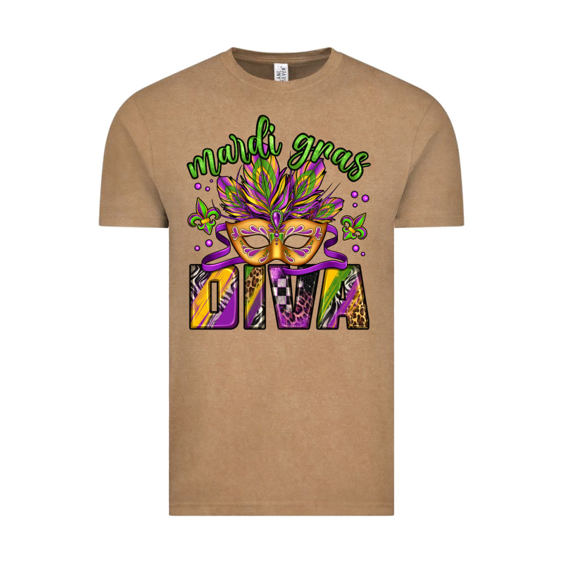 Mardi Gras Diva Vintage Tee by Jasminsmagicworld | Teevron