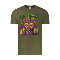 Vintage Olive mardi gras diva Vintage Tee - Jasminsmagicworld