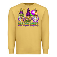 Antique Gold Mardi Gras crew with gnomes Premium Sweatshirt - NancyCooperArtShop