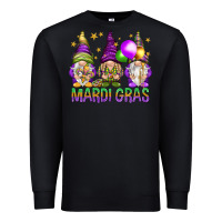 Black Mardi Gras crew with gnomes Premium Sweatshirt - NancyCooperArtShop