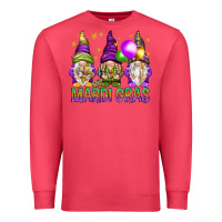 Cardinal Mardi Gras crew with gnomes Premium Sweatshirt - NancyCooperArtShop