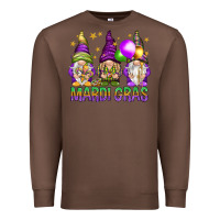 Chestnut Mardi Gras crew with gnomes Premium Sweatshirt - NancyCooperArtShop