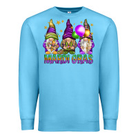 Ocean Blue Mardi Gras crew with gnomes Premium Sweatshirt - NancyCooperArtShop