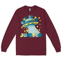 Burgundy boys go to jupiter Long Sleeve Tee - MaliasSmallBusiness