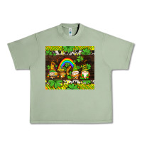 Oil Green western st patricks gnomes Urban Heavy Tee - AdoDesignShop