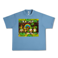 Pebble Blue western st patricks gnomes Urban Heavy Tee - AdoDesignShop