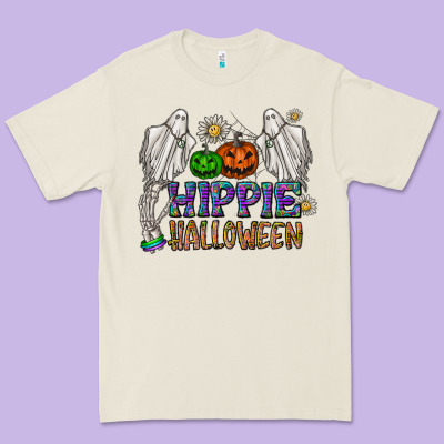 Hippie Halloween Premium Tee Designed By Cowhidedigitalart