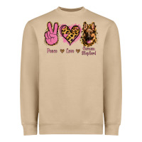 Mushroom Peace Love German Shepherd Heavyweight Sweatshirt - Jasminsmagicworld