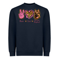 Navy Peace Love German Shepherd Heavyweight Sweatshirt - Jasminsmagicworld