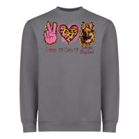 Storm Peace Love German Shepherd Heavyweight Sweatshirt - Jasminsmagicworld