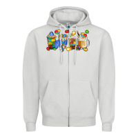 Dove Grey image title puzzlethemed beverages and accessories Zipper Hoodie - LillyAllenDesigns