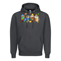 Smoke image title puzzlethemed beverages and accessories Zipper Hoodie - LillyAllenDesigns