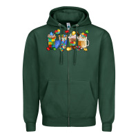 Sports Green image title puzzlethemed beverages and accessories Zipper Hoodie - LillyAllenDesigns