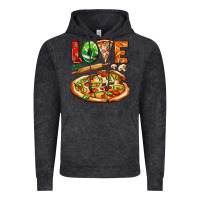 Vintage Black love pizza Vintage Hoodie - AdoDesignShop