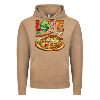 Vintage Coffee love pizza Vintage Hoodie - AdoDesignShop