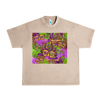Mardi Gras Carnival Masks And Fleur De Lis Urban Heavy Tee | Teevron
