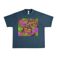 Midnight Navy mardi gras carnival masks and fleur de lis Urban Heavy Tee - Jasminsmagicworld