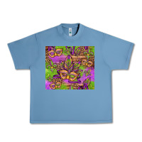 Pebble Blue mardi gras carnival masks and fleur de lis Urban Heavy Tee - Jasminsmagicworld