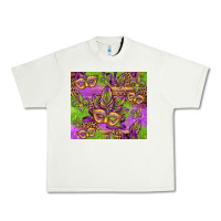 Pistachio mardi gras carnival masks and fleur de lis Urban Heavy Tee - Jasminsmagicworld