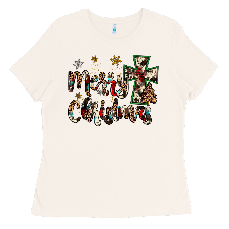 Merry Christmas Ladies Tee by JahusDesignShop | Teevron