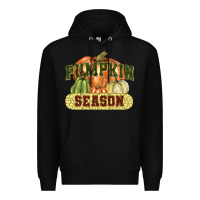 Black Pumpkin season Premium Hoodie - NancyCooperArtShop