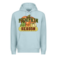 Blue Mist Pumpkin season Premium Hoodie - NancyCooperArtShop