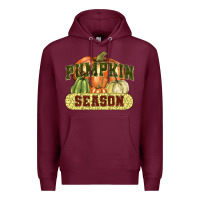 Burgundy Pumpkin season Premium Hoodie - NancyCooperArtShop