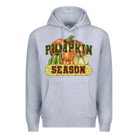 Heather Grey Pumpkin season Premium Hoodie - NancyCooperArtShop